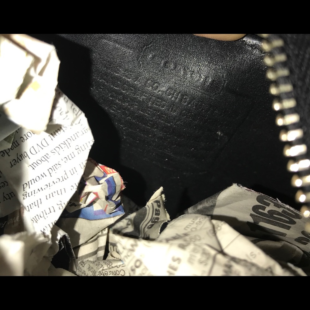 black leather COACH shoulder bag vintage purse - Picture 4 of 4